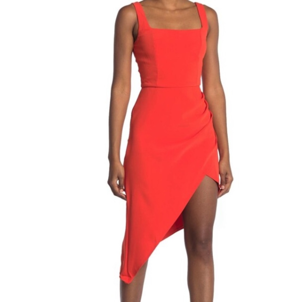 Harlyn red square neck dress